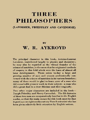 cover image of Three Philosophers